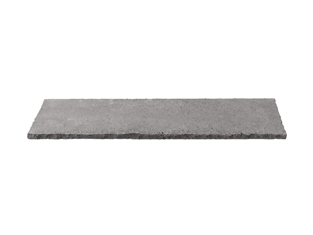Tray 45x14cm H1cm Raw Edges Lava Stone