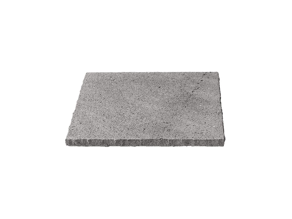 Tray 21x21cm H1cm Raw Edges Lava Stone