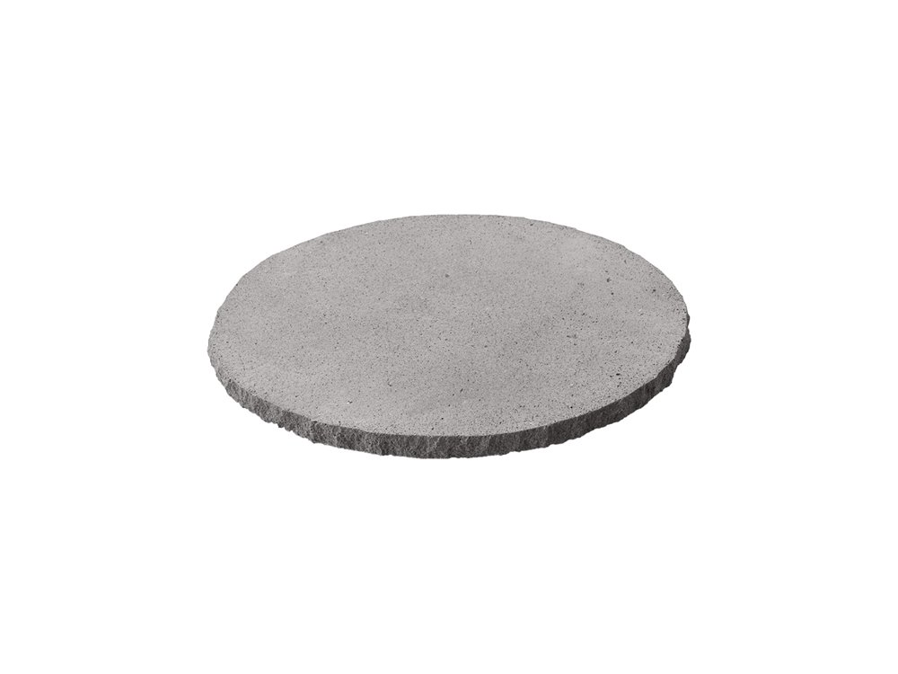 Tray D23.5cm H1cm Raw Edges Lava Stone