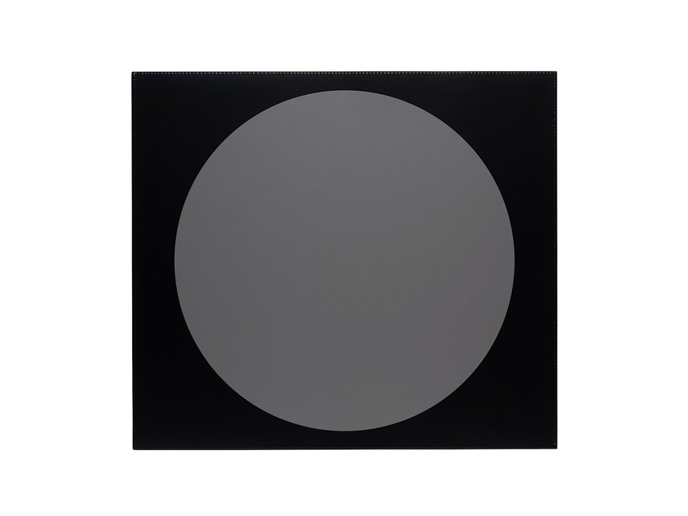 Set de table Eclipse cuir Gris/Noir 45x40cm