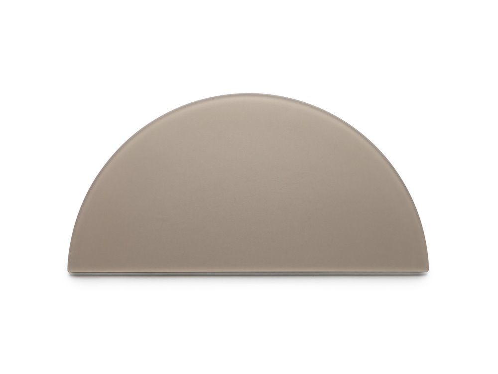 Equinoxe tray D46cm taupe resin  