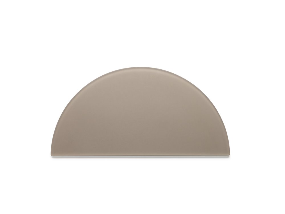 Equinoxe tray D40cm taupe resin  