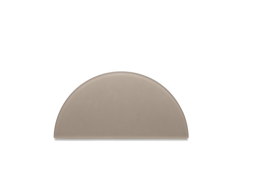 Equinoxe tray D34cm taupe resin  