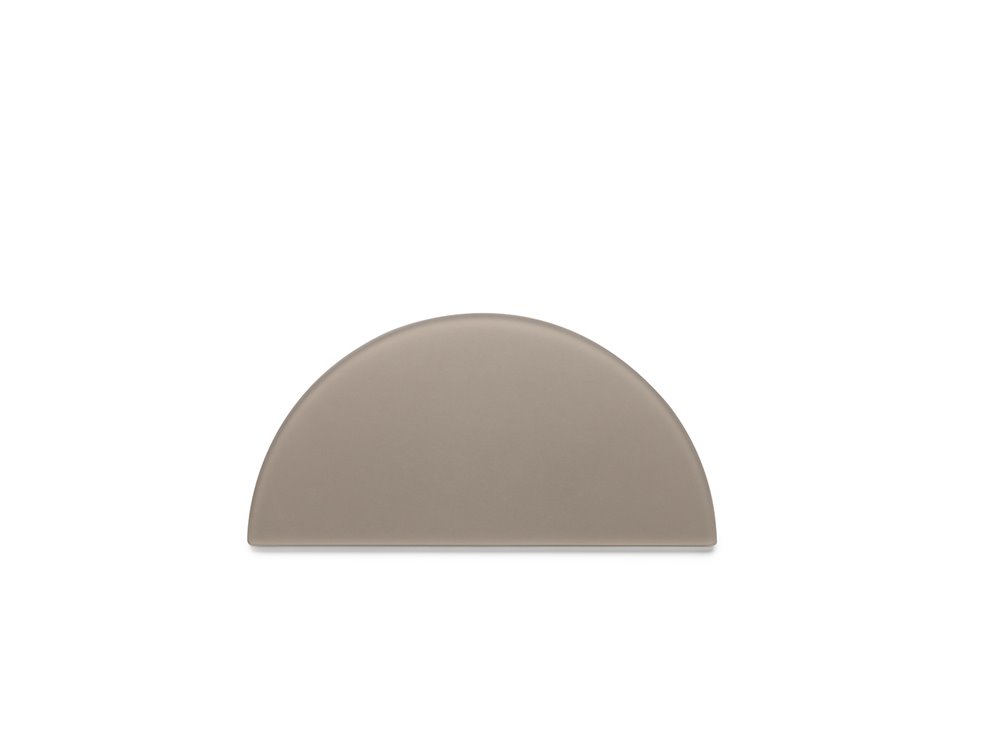 Equinoxe tray D30cm taupe resin  