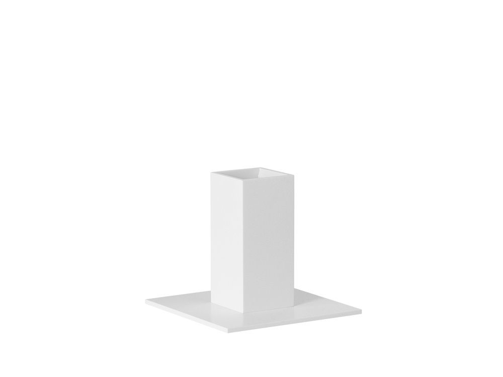 Evolution Stand H17 cm Basis 20x20 cm White Solid Surface