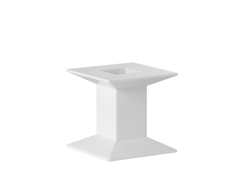Classic Evolution Stand 17x17x17 cm White Solid Surface