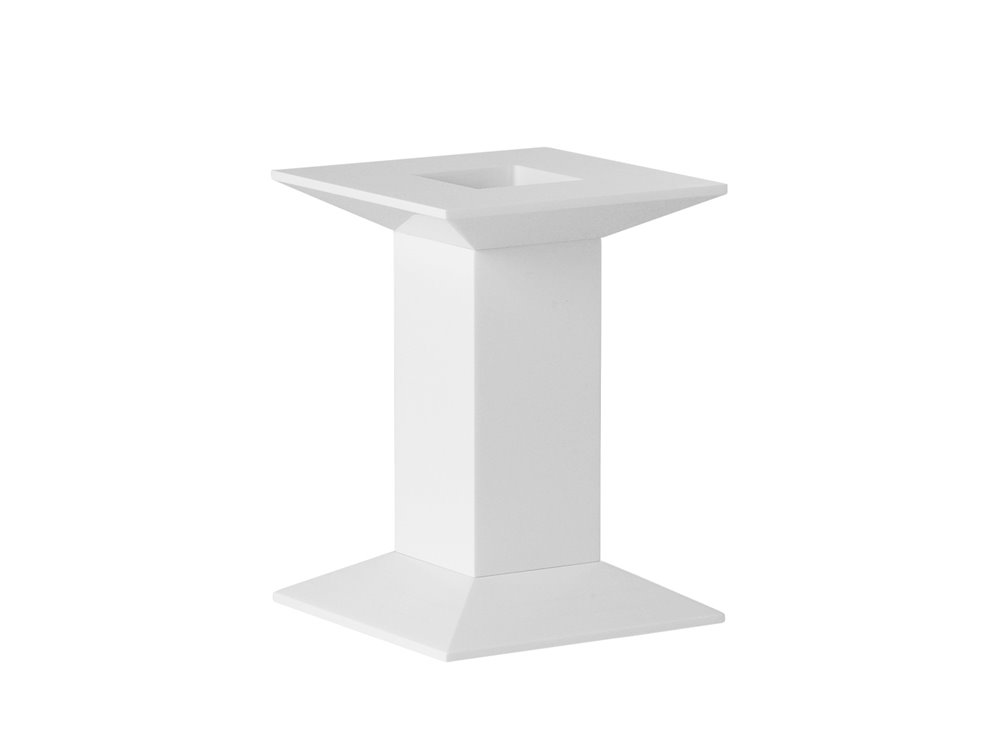Classic Evolution Stand 17x17x23 cm White Solid Surface